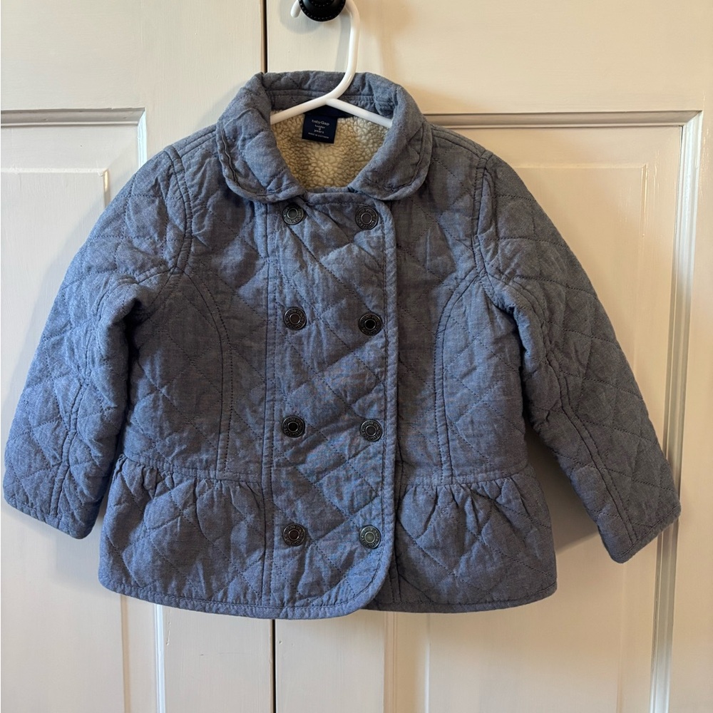 Baby Gap Chambray Quilted Barn Jacket